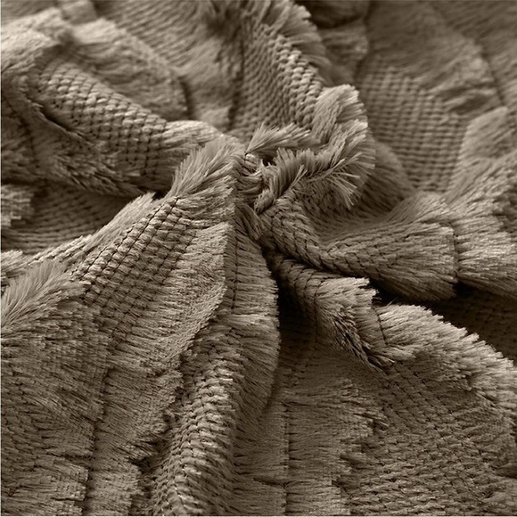 Brown Farmhouse Cute Pillow Cover Furry Faux Luxury Soft Warm Pillow Case Set - Picture 5 of 6